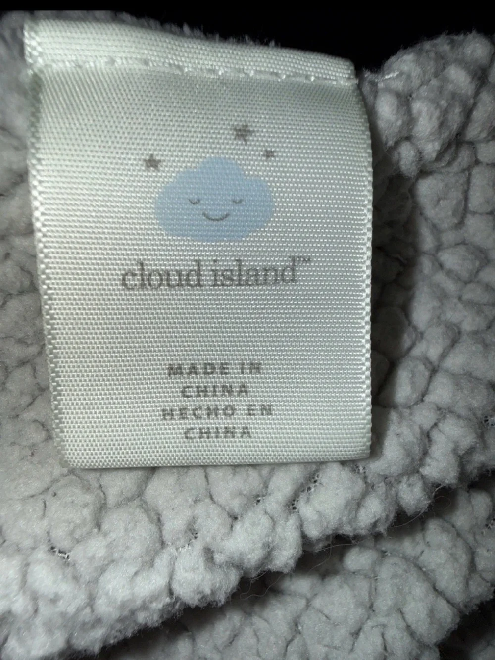 Cloud Island Target Gray White Arrows/Sherpa Baby Blanket